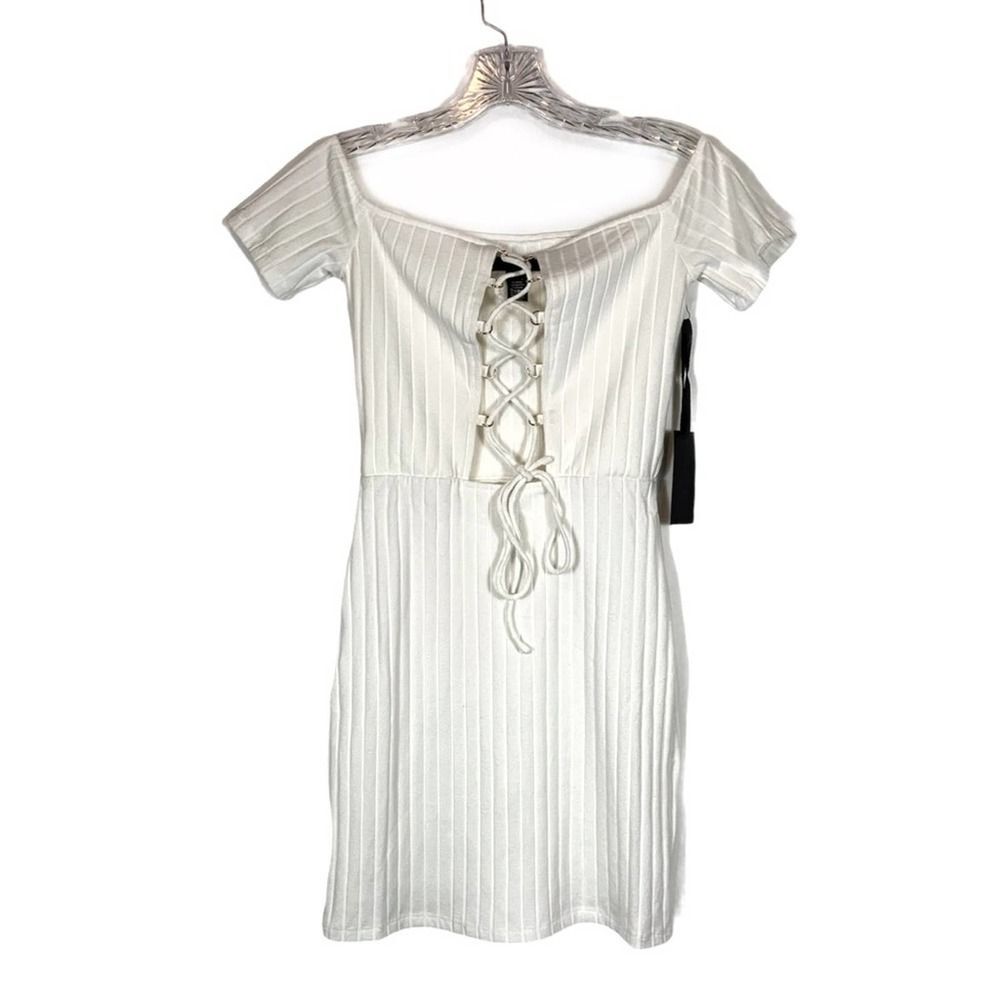 NWT H:ours x Revolve Dorian Lace Up Mini Dress XS